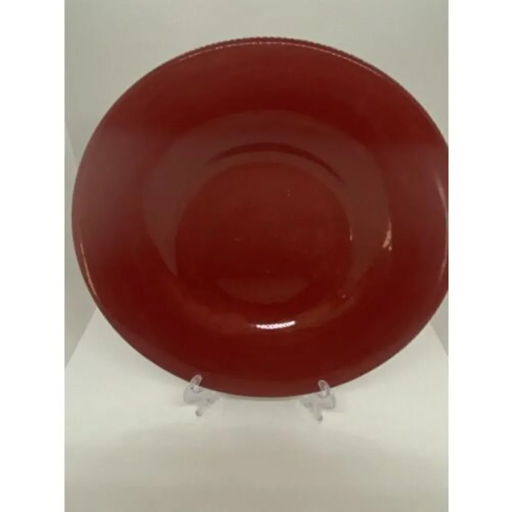 Pottery Barn SAUSALITO Merlot Red Salad Plates 10”